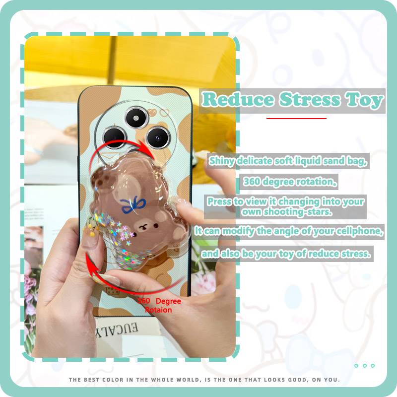 Anti-knock%20phone%20lens%20protection%20Phone%20Case%20For%20Redmi%20A4%205G%20Cartoon%20glisten%20Skin%20feel%20silicone%20Soft%20Case%20Rotatable%20stand%20-%20Image%203