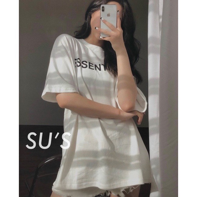Áo Sweater Targarem Màu Xanh Cổ Vịt Form Rộng Tay Phồng