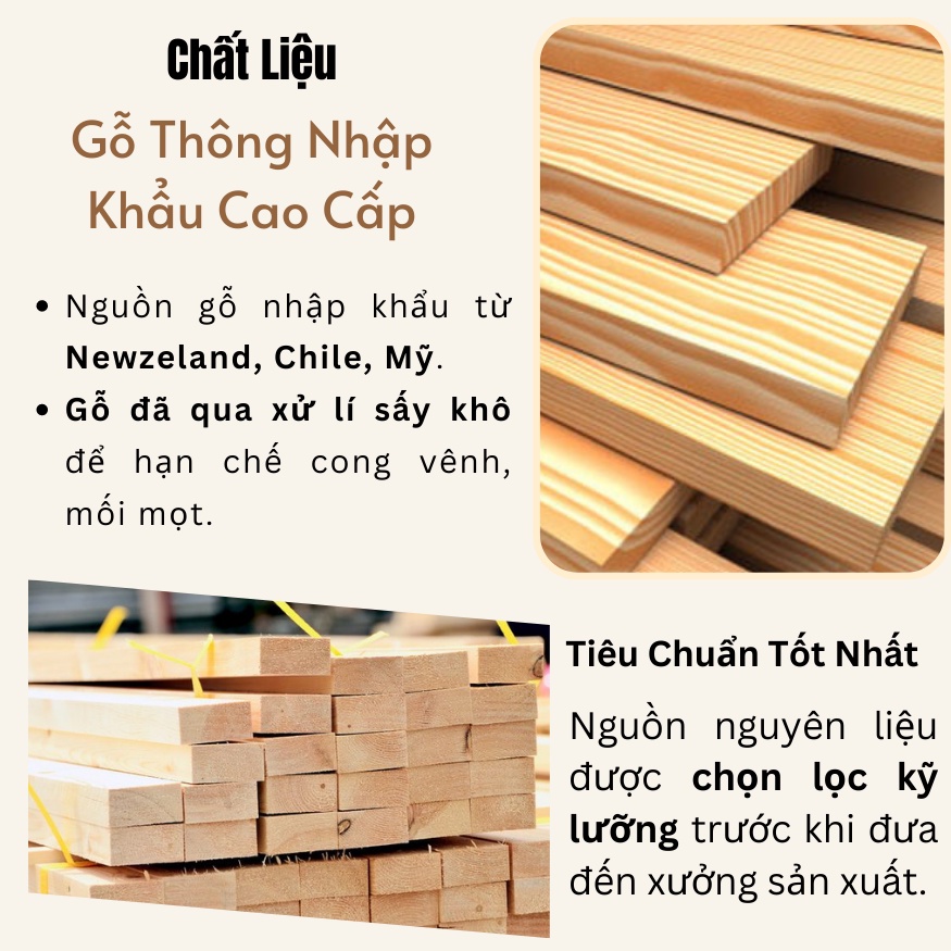 Kệ sách Behomes 3 tầng mặt nan