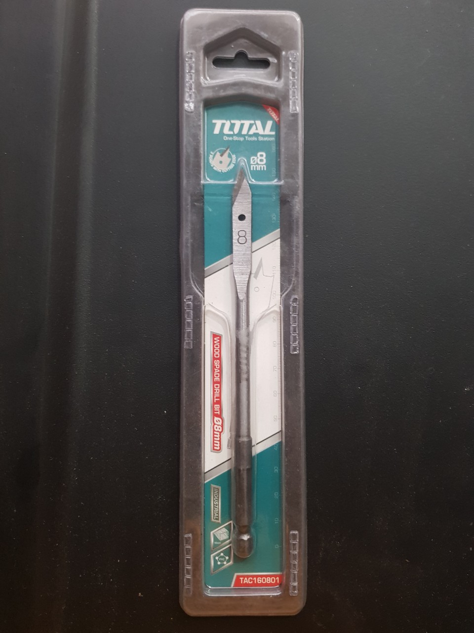 Mũi khoan gỗ đầu dẹp total tac160801