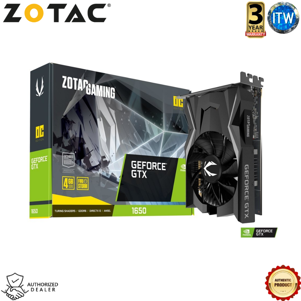 ZOTAC Gaming GeForce GTX 1650 OC 4GB GDDR6 Graphic Card (ZT ...