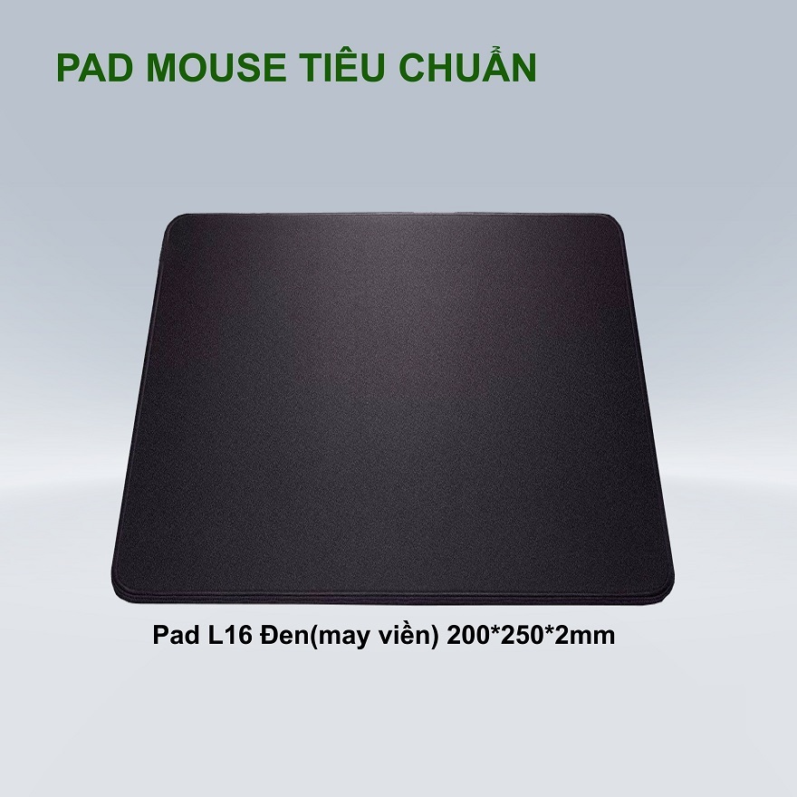 Miếng lót chuột l16, s16, m2 đen may viền