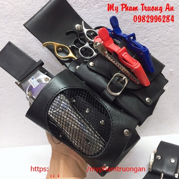 Túi đựng kéo lược tông đơ cắt tóc 2 ngăn