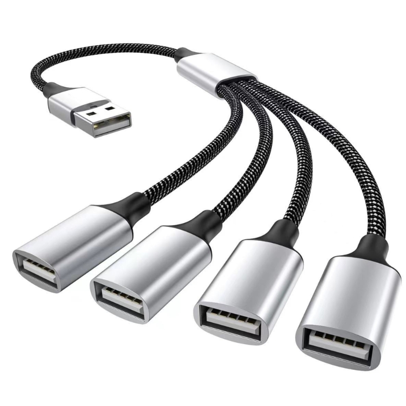 Usb splitter cable,usb/type c male to 2/3 female extension cord connector,usb port hub data&charger power split adapter