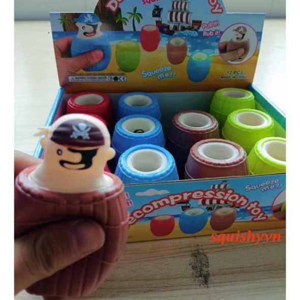 Đồ chơi bóp ếch ngồi đáy giếng squishy vui nhộn giảm căng thẳng cho bé