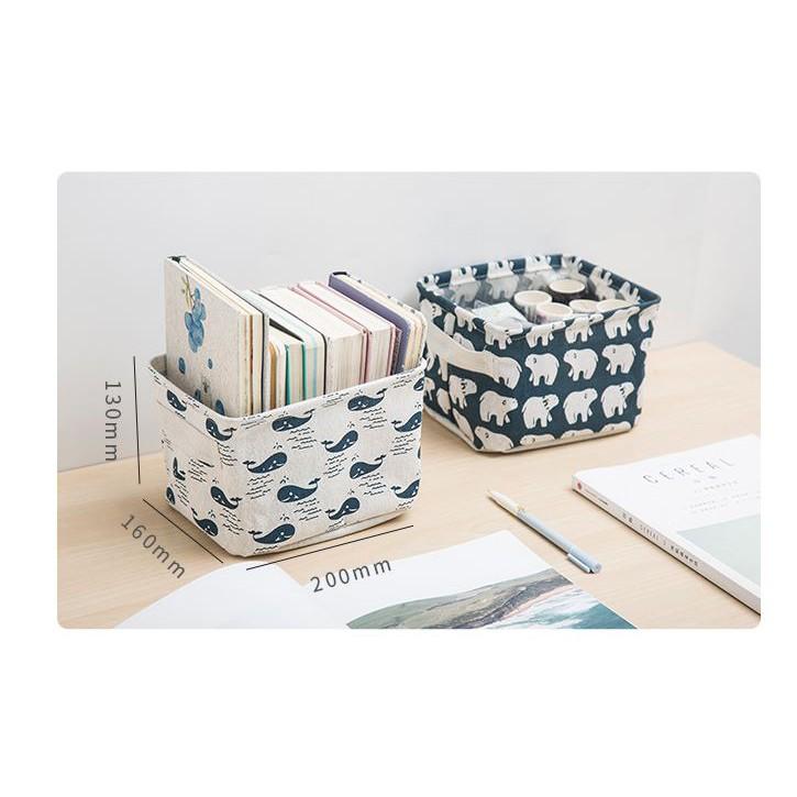 GIỎ VẢI ĐỰNG ĐỒ CÁ NHÂN BẰNG VẢI CANVAS