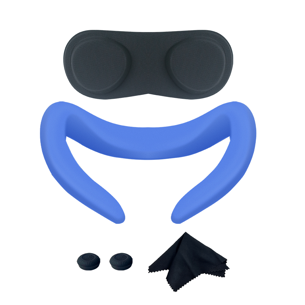 For Meta Quest 3 VR Headset Head Eye Pad Handle Grip Button Cap Lens Cap Glasses Cloth VR Accessories