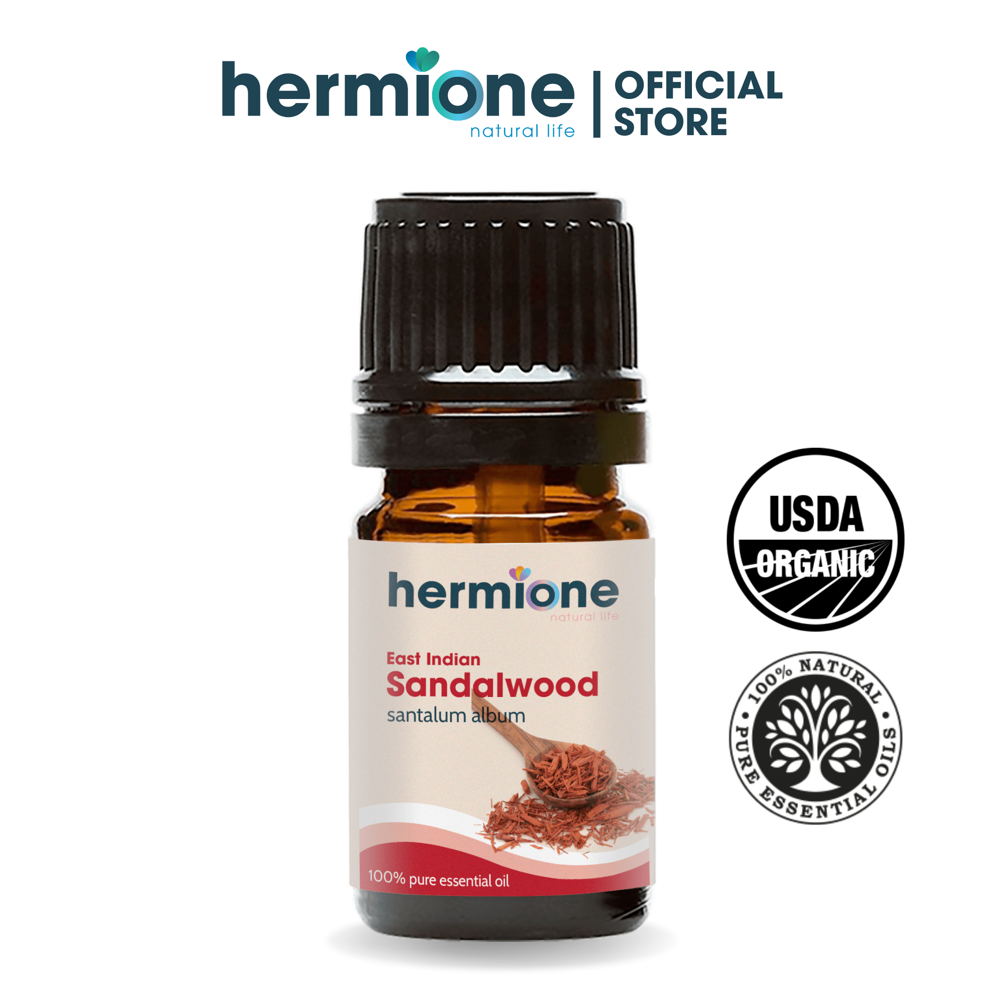 Tinh Dầu Đàn Hương Hermione Natural Life, 100% Thiên Nhiên Nguyên Chất, Cao Cấp Nhập Khẩu, Thơm Dịu Nhẹ, Xông Thơm Phòng, Giúp Giảm Stress, Hỗ Trợ Hệ Tiêu Hóa, Nâng Cao Sự Tập Trung, Giảm Sẹo, Dưỡng Da
