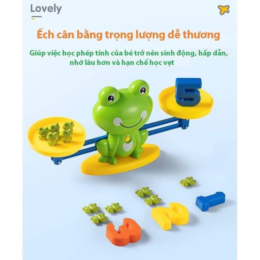 BỘ ĐỒ CHƠI ẾCH CÂN THĂNG BẰNG GIÚP BÉ HỌC TOÁN