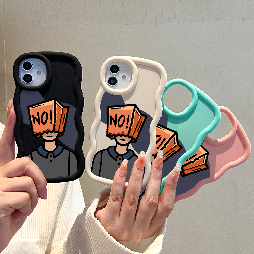 UCUC for Redmi A3 A3x Back Cover Box Boy Creative Candy Color Wave Silicon Phone Protective Case. 