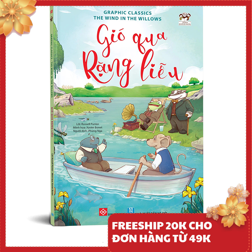 Sách - Gió qua rặng liễu - Tiểu thuyết minh họa bằng hình ảnh