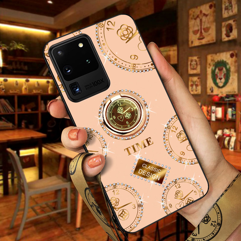 Samsung S20 Casing Hp Model Wanita Camellia Jam Tangan Tahan Air Bungkus Penuh S20 Kaca Shell Samsung S20ultra Casing Dewi Trendi Bersih Merah Dengan Tali Gantung Alat Penyangga In Lazada Indonesia