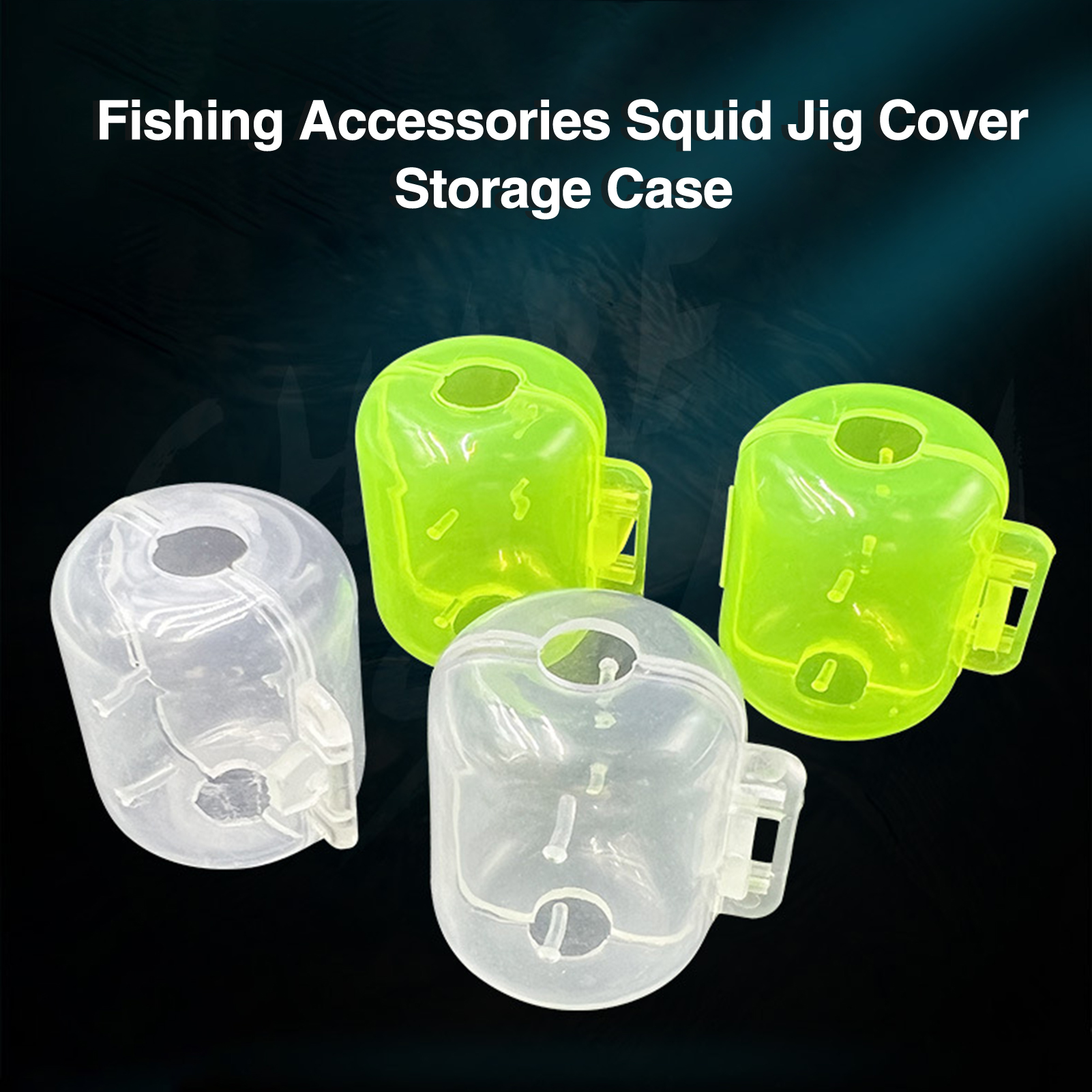 Fishing Accessories Squid Jig Cover 10pcs Shrimp Umbrella Hooks Protective  Cases Compact Transparent Squid Jig Covers for Easy Hook Storage