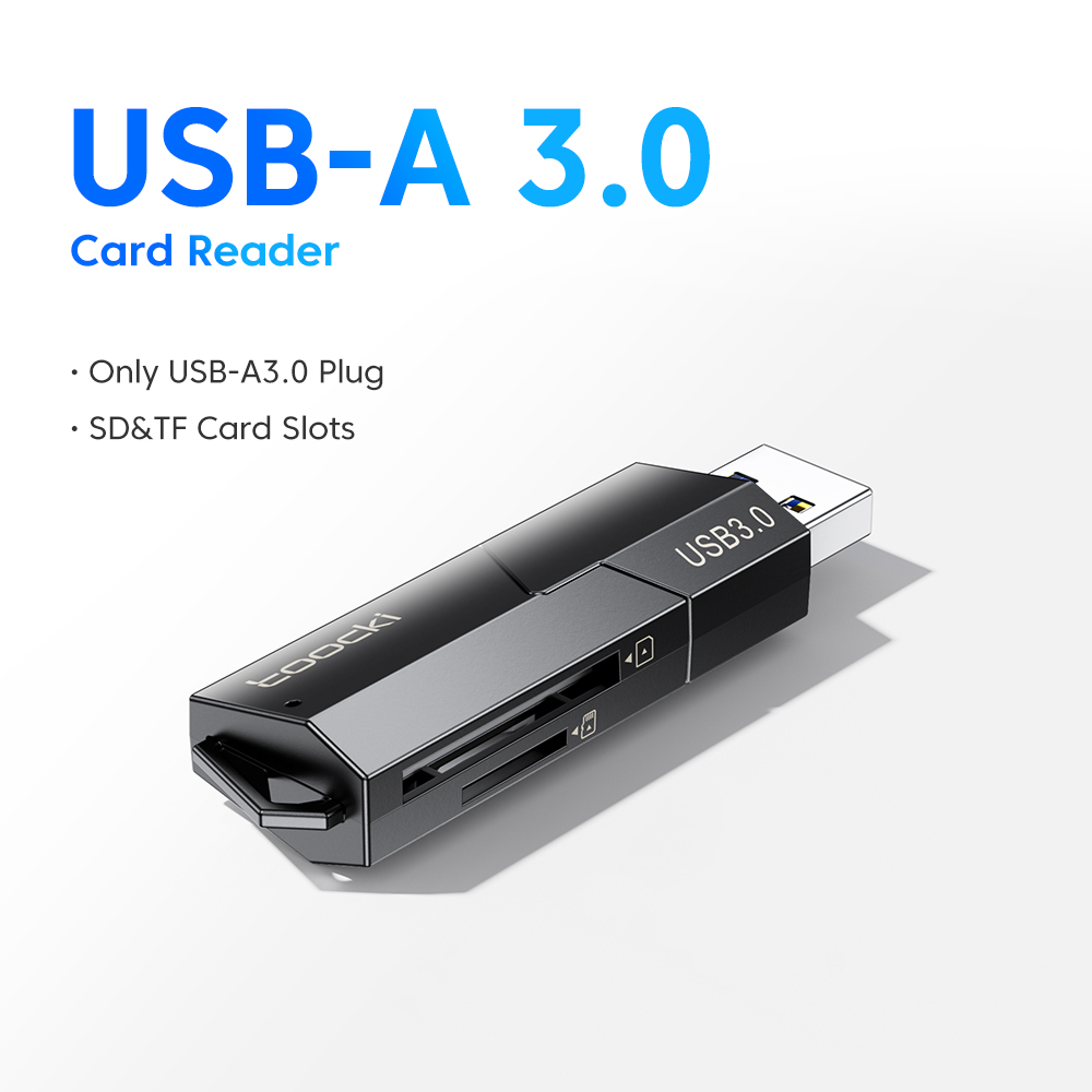 Toocki Card Reader USB3.0 to SD Micro SD TF Memory Card Adapter for PC Laptop Accessories Multi Smart Cardreader Card Reader