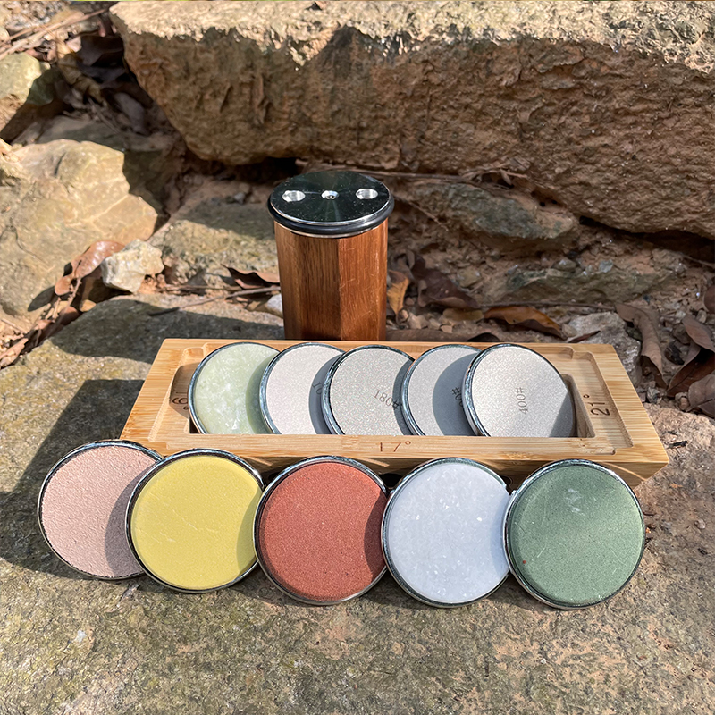 【Must-Have Accessories】 Professional Sharpener Outdoor Rolling Sharpeners Diamond Whetstone Grinding Stone Polishing Kitchen Tools