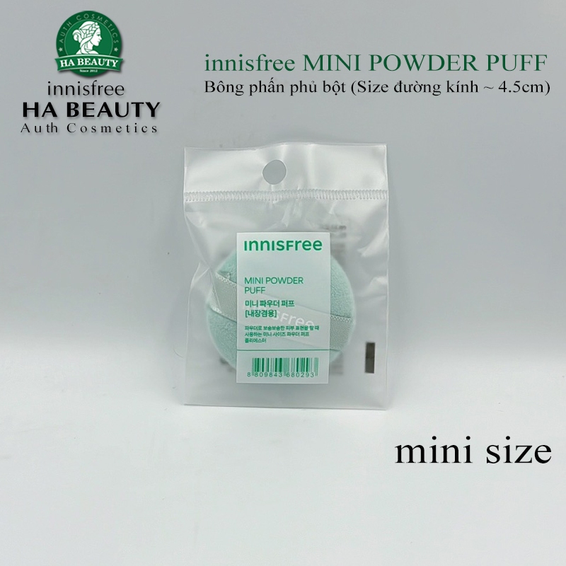 Bông phấn trang điểm dùng cho phấn phủ bột innisfree Mini Powder Puff