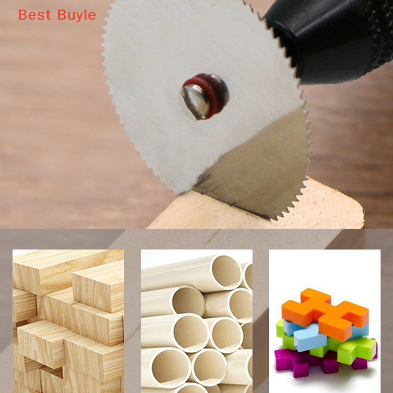 11PCS Kit Mini Circular Saw Blade Electric Grinding Cut Cutoff Mandrel Set