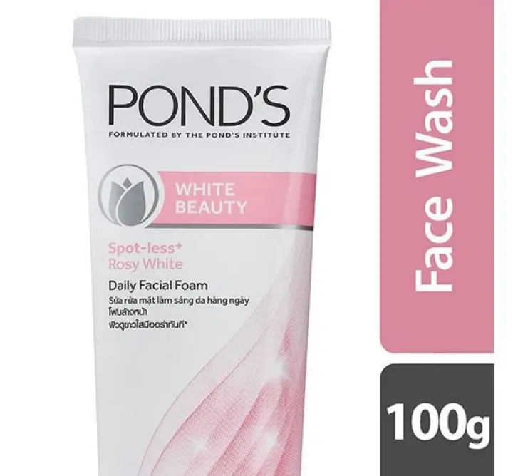 ponds white facial foam