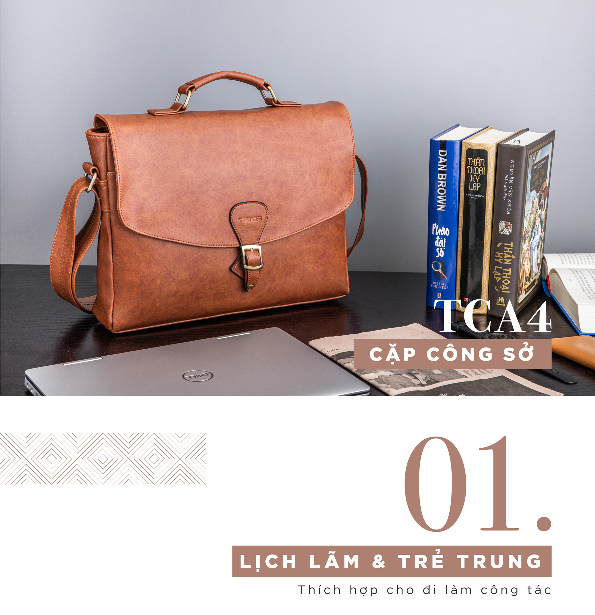 Cặp công sở đa năng TRITA TCA4 nhiều màu