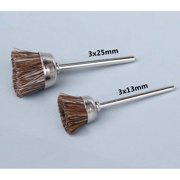 Bộ 7 bàn chải lông ngựa mini cán 3mm