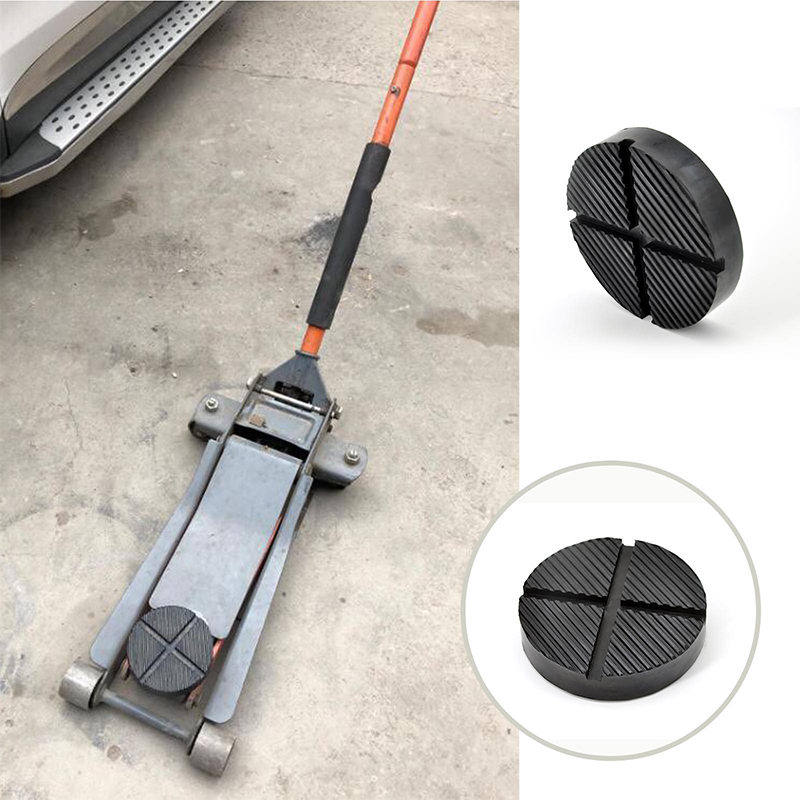 Car Lift Jack Stand Pads Black Rubber Slotted Floor Pad Frame Rail Adapter BOYUAN. 