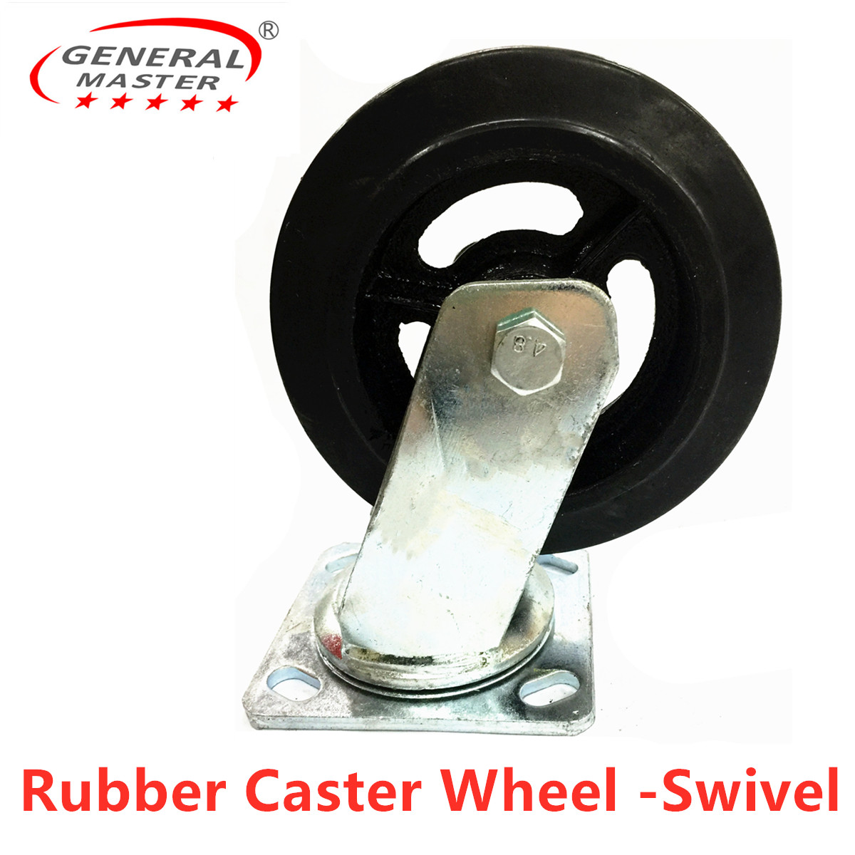 Trolley Heavy Duty Rubber Caster Wheel trolley Wheel Fixed / Caster