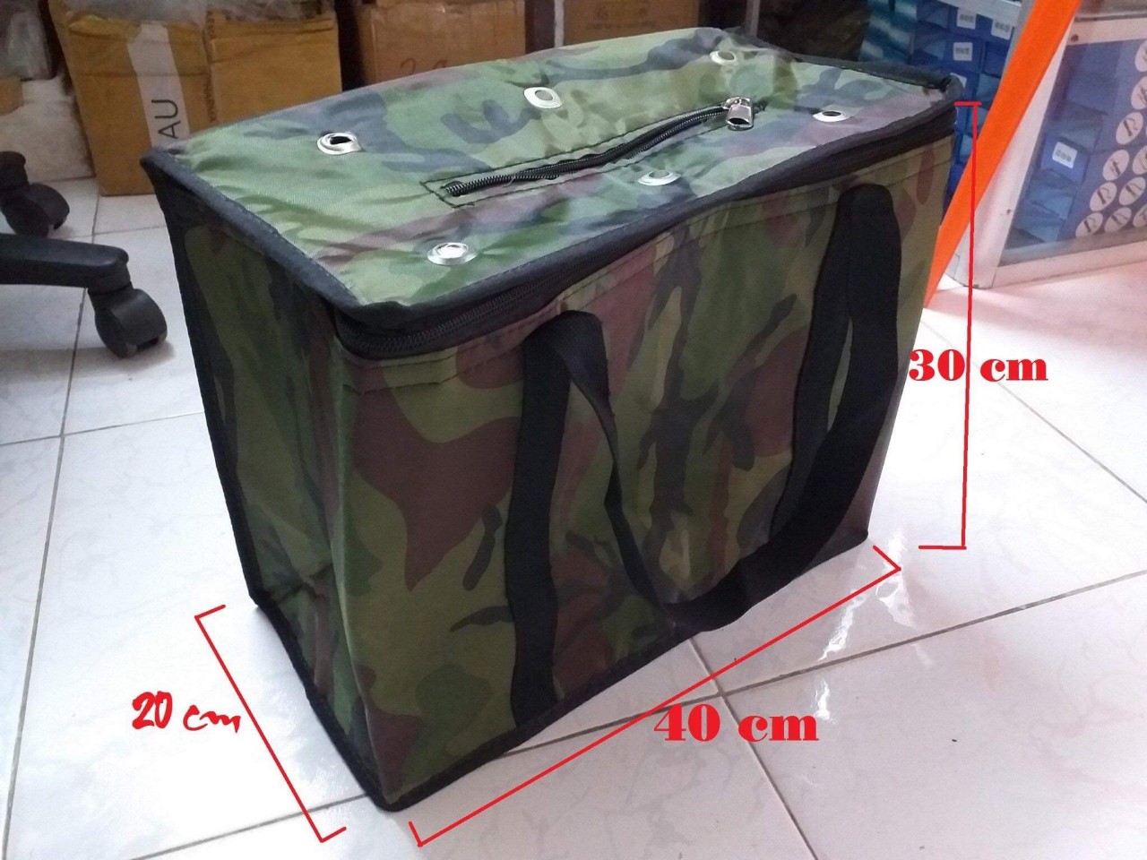 Túi đựng cá ,giữ nhiệt đa năng màu rằn ri