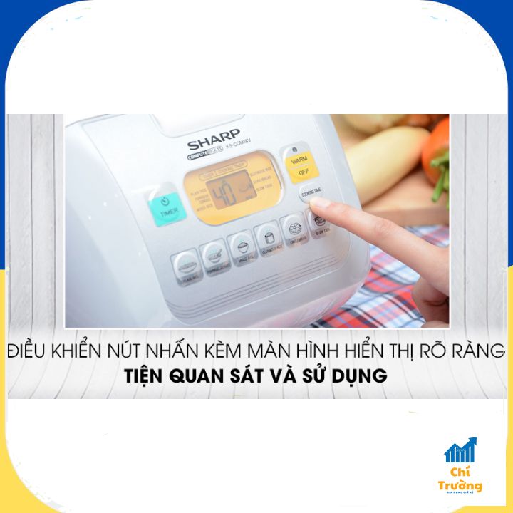 [NỒI CƠM ĐIỆN TỬ]: Sharp 1.8 lít KS-COM18V