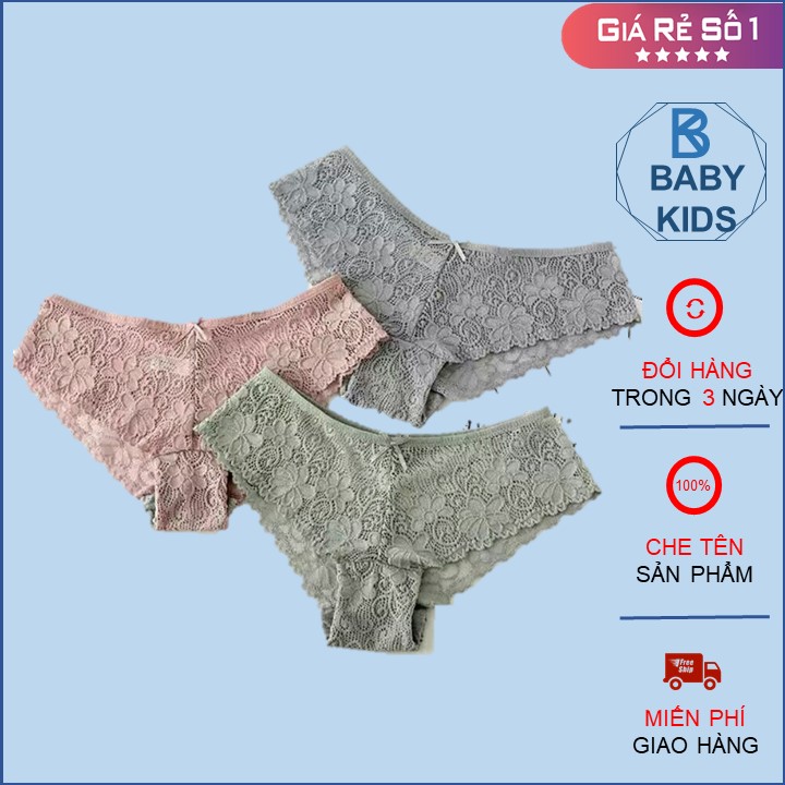 Panties female-combo 5 lace panties female breathable cool nice 2166-panties lace half ass sexy-lace panties bườm