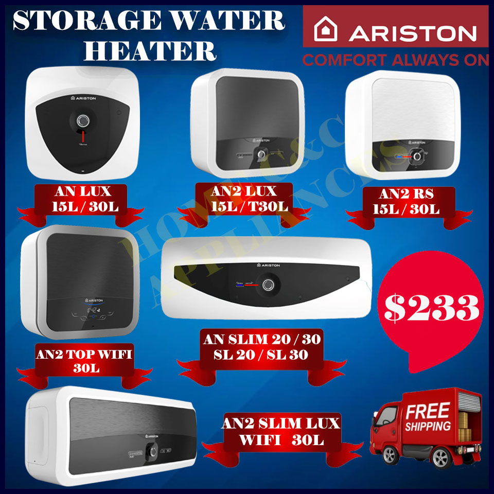 Ariston heater Andris slim sl20 20 L storage water heater FREE Express  Delivery | Lazada Singapore