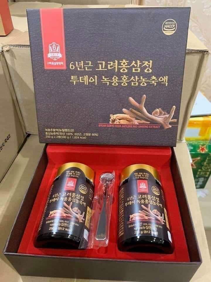 Cao hồng sâm nhung hươu Goryo hộp 2lo x250 mg