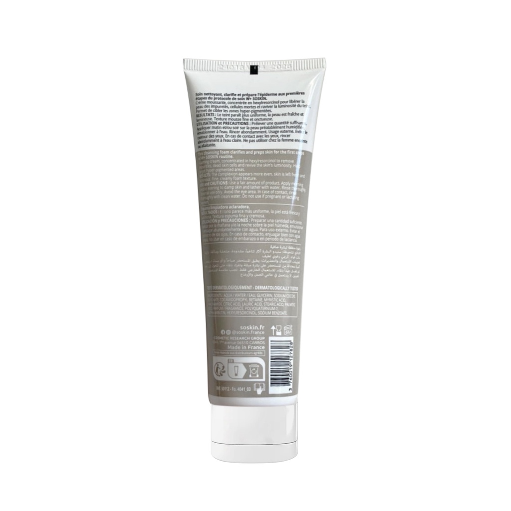 [HÀNG CÔNG TY] Sữa Rửa Mặt Soskin Clarifying Cleansing Foam Rửa Sạch, Đều Màu Làm Sáng Da 100ml