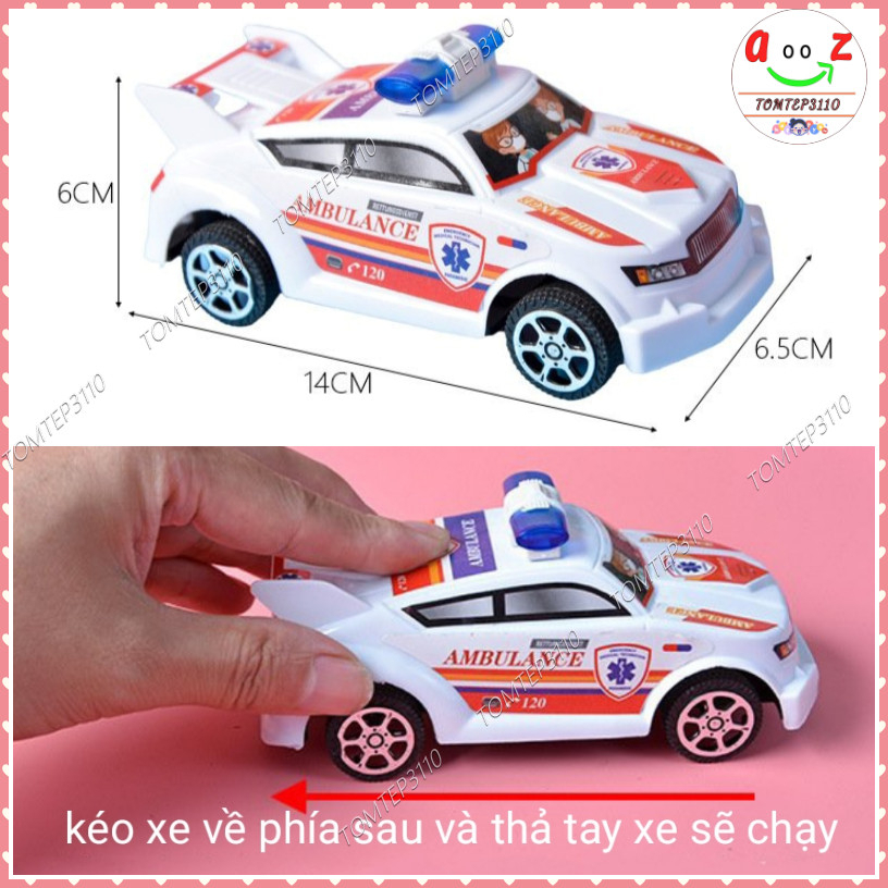 Xe Ô Tô Cảnh Sát Đồ Chơi Chạy Cót Cho Bé - Me Mô Hình