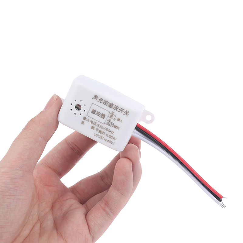 NCVHRT 220V Voice Sensor Switch Indoor Intelligent Auto On Off Lights Switch Detector