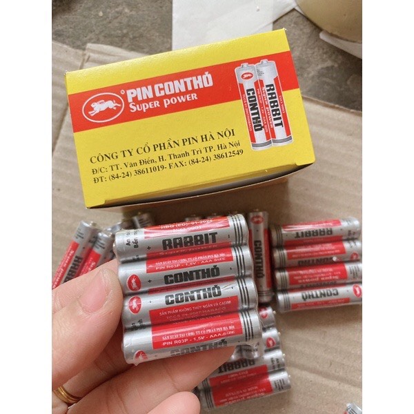 Vỉ 4 viên pin con thỏ 3a - pin điều khiển aaa -pin con thỏ 1,5v, pin đũa sử dụng cho điểu khiển tivi, điều hòa,và các thiết bị điện tử