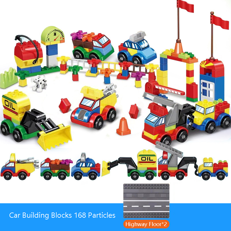 Big Particle Urban Scene And EverChanging Car Building Block Are