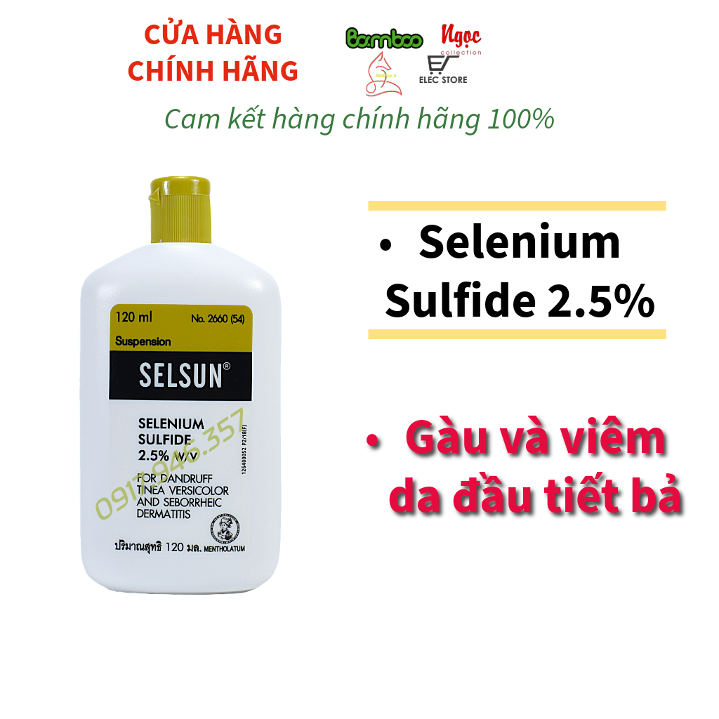 Dầu Gội SELSUN SELENIUM SULFIDE 2,5% Thái Lan 120ml