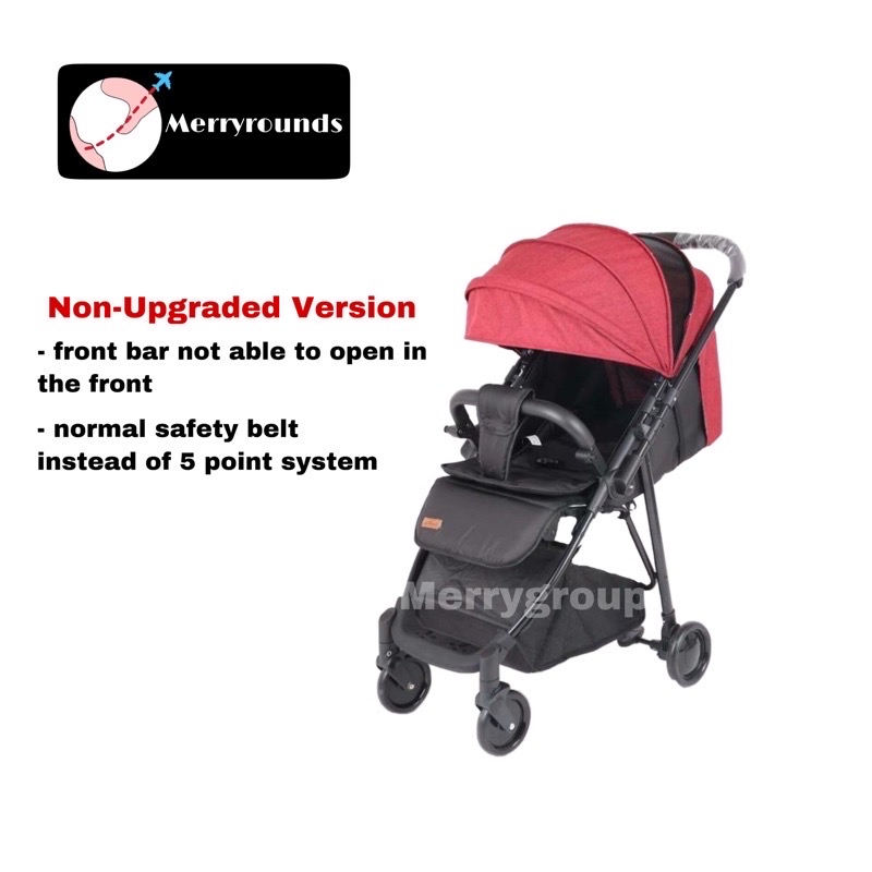 one hand open stroller