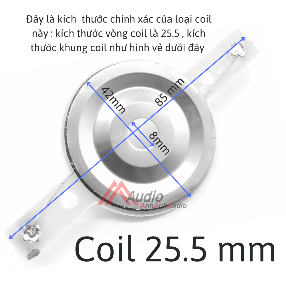 Coil loa kéo 25.5 mm nguyên cái