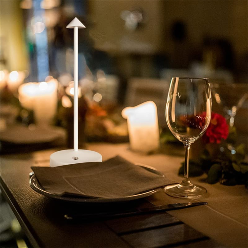 Led Table Lamp Rechargeable Cordless Touch Sensor Romantic Desk Lamp Night Light For Bedroom Restaurant
