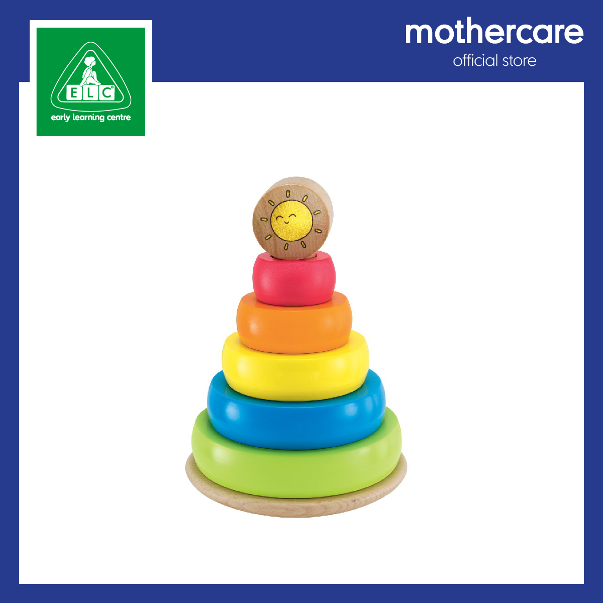 Exclusive Early Learning Centre Wooden Stacking Rings 