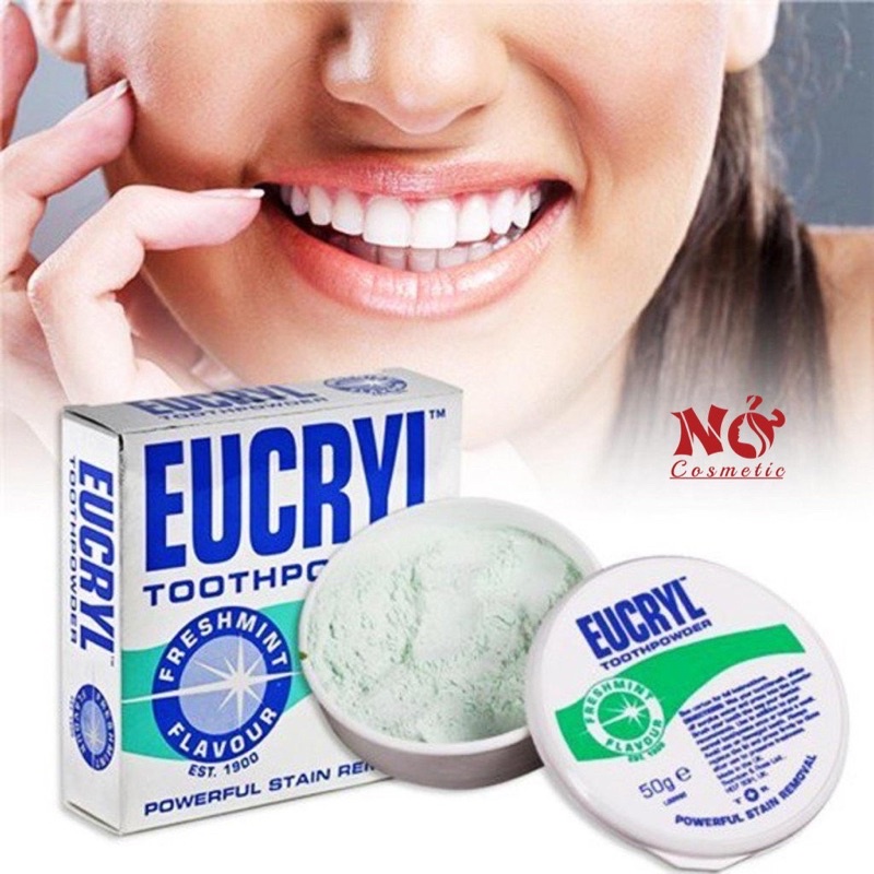Combo Kem Đánh Răng Eucryl & Bột Trắng Răng Eucryl Anh Quốc