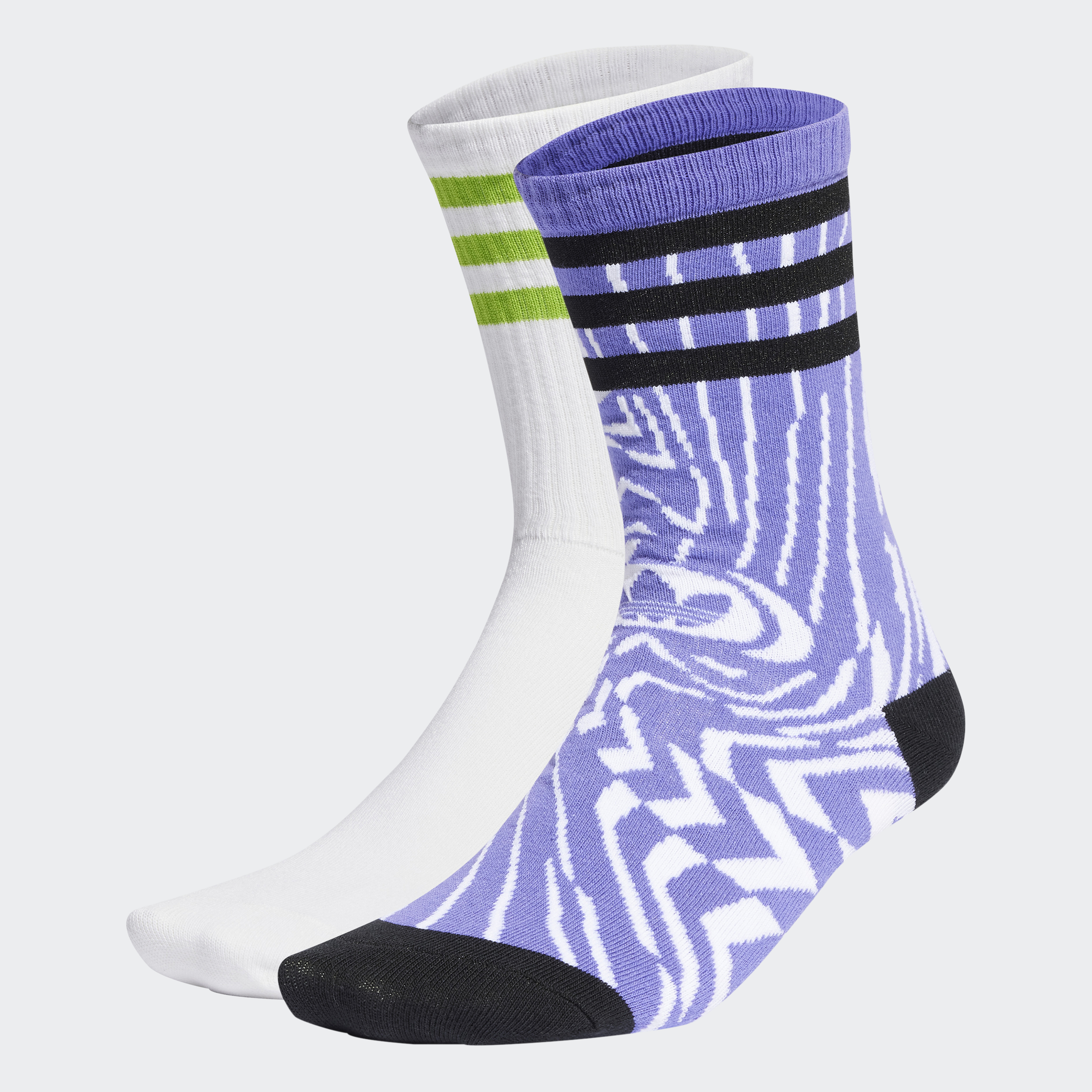 Adidas Phong cách sống Bộ 2 Đôi Tất Cổ Trung Rekive adidas Unisex trắng IB9204