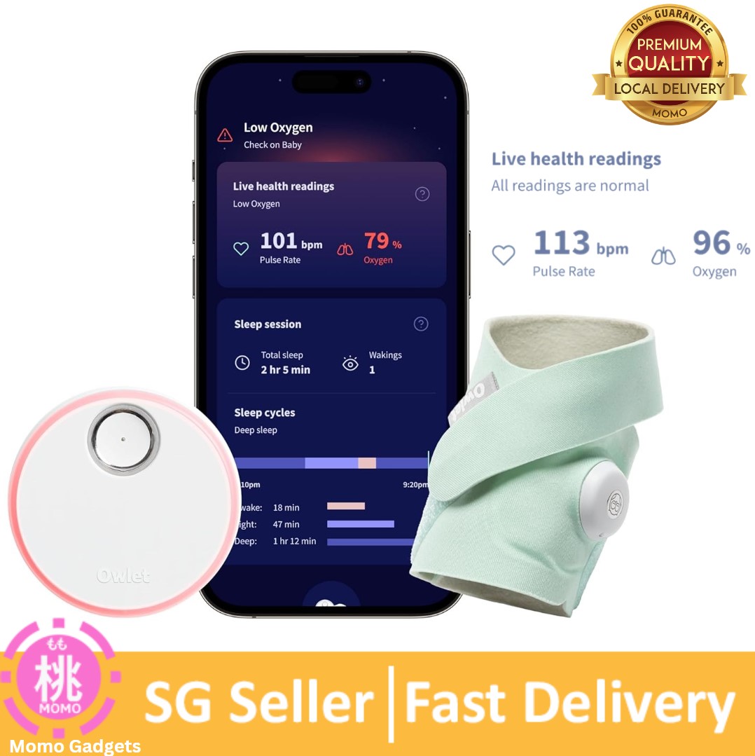 Oxygen Levels Owlet Safe OWLET SMART SOCK Baby Heart Rate Oxygen
