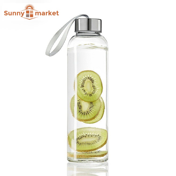 Bình đựng nước thủy tinh dây xách đẹp dung tích 500ml