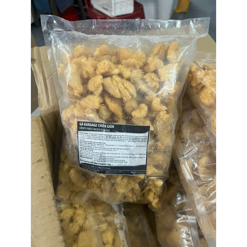 GÀ KARAAGE CHIÊN GIÒN Team Đỏ bịch 1kg (giao tphcm)