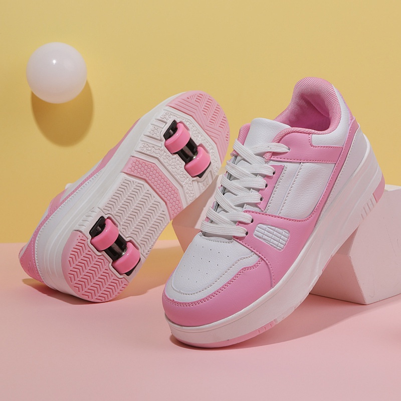 Roller Skate Shoes women Children Fashion Casual Sports 4 Wheels Sneakers Roller Skate