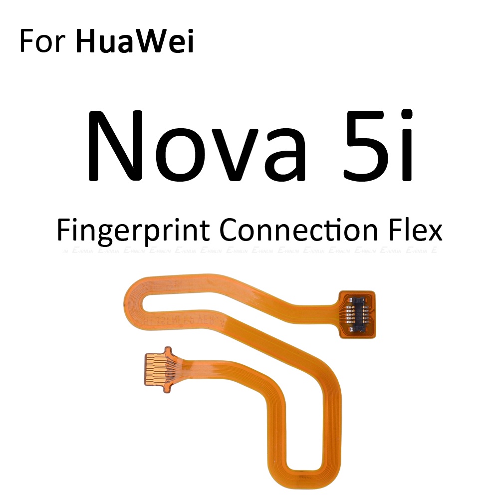 Home Button Touch ID Fingerprint Connector Sensor Menu Return Button Connection Flex Cable For HuaWei Nova 5i 4 3 3i 3e Parts