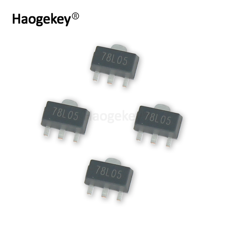 50pcs/lot 78l05 sot-89 voltage regulator 0.1a 5v transistors