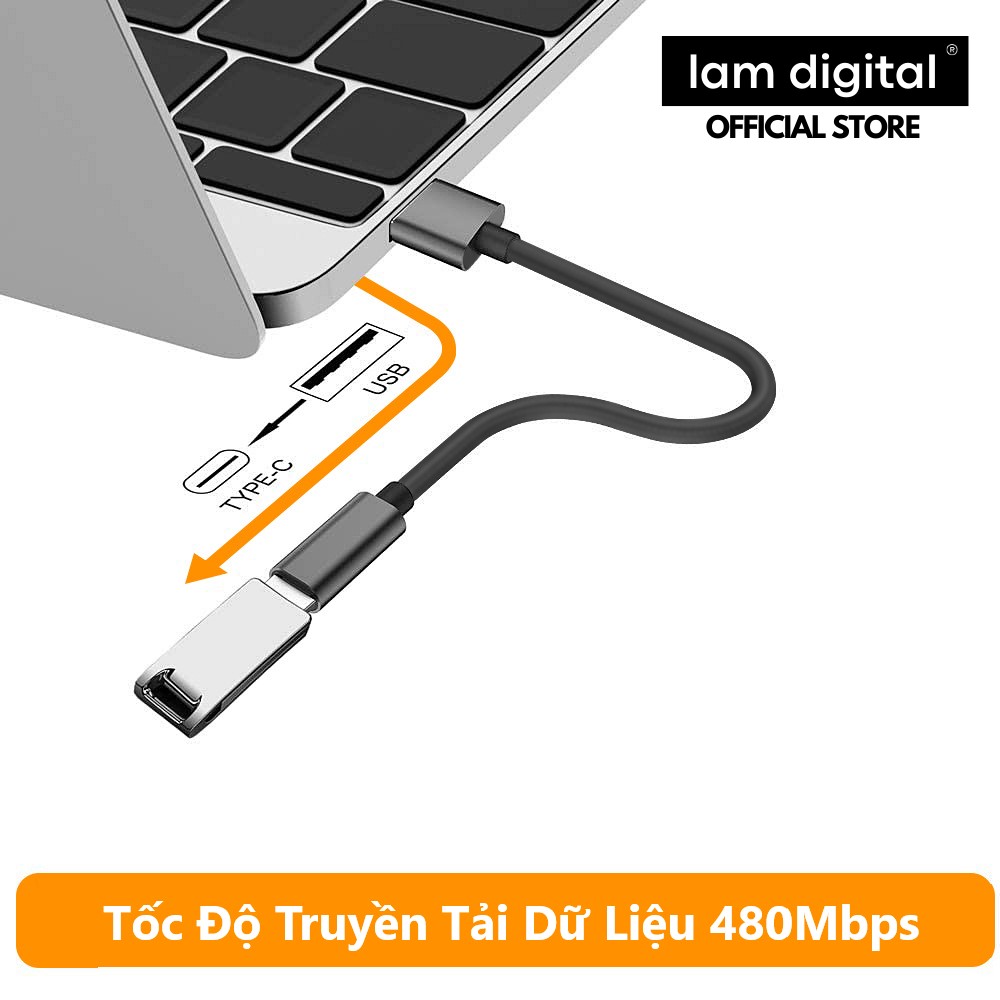 Cáp Chuyển Từ Type C sang USB 3.0 Đầu Dương